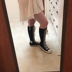thigh high chuck taylors